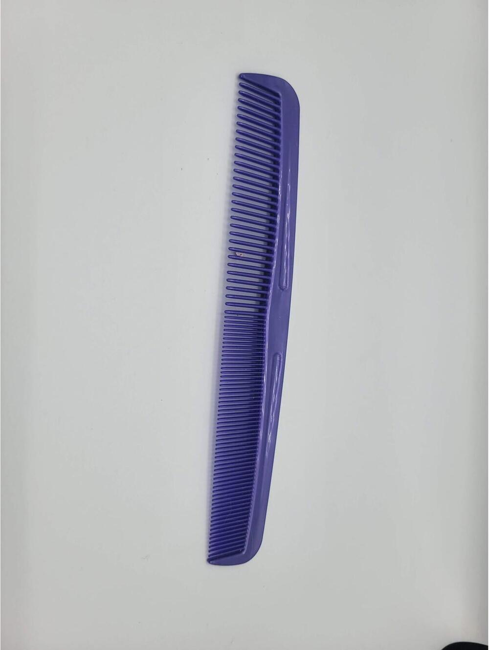Vtg Goody Purple Fine Toothed Plastic Hair Comb 7" All Hair Types Styling 80's